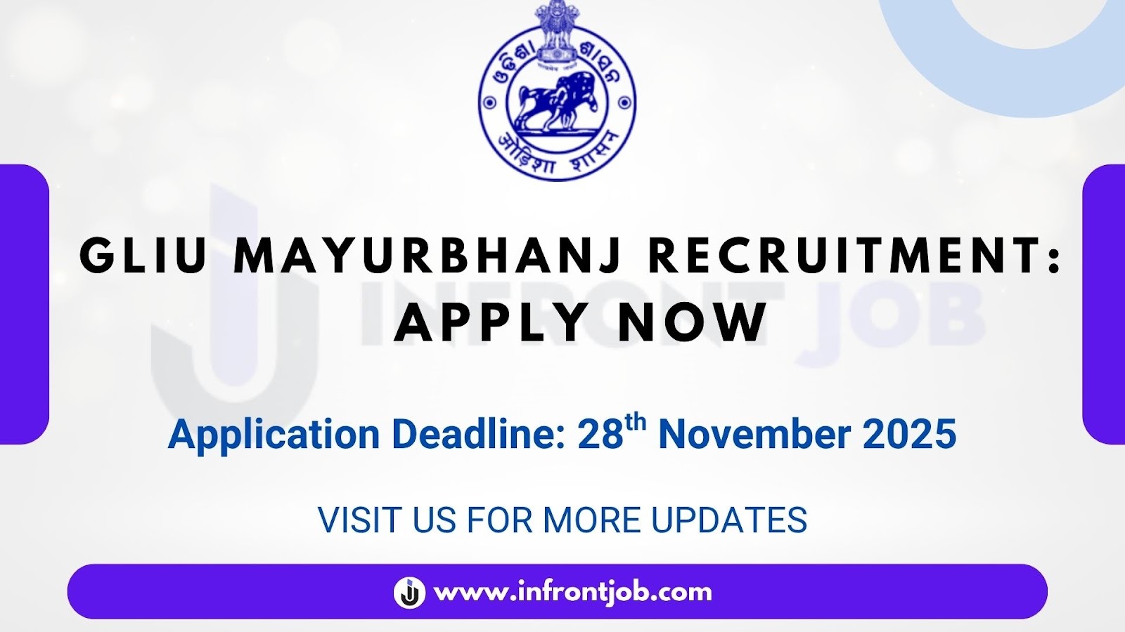 GLIU Mayurbhanj Recruitment 2025 – Walk-in for 09 Animal Husbandry Expert & CRP Posts