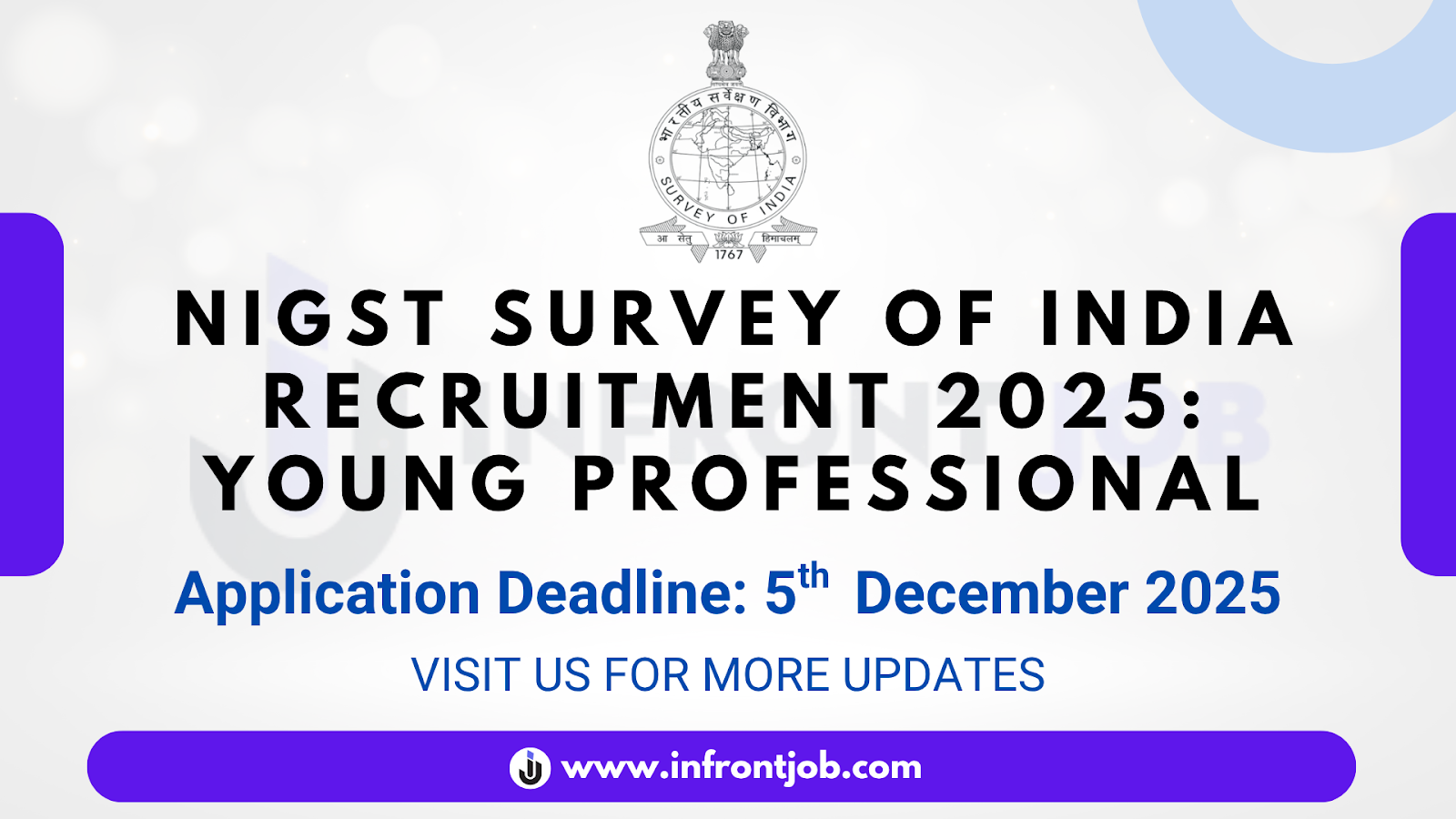 Survey of India NIGST Young Professional Recruitment 2025 – Apply Now