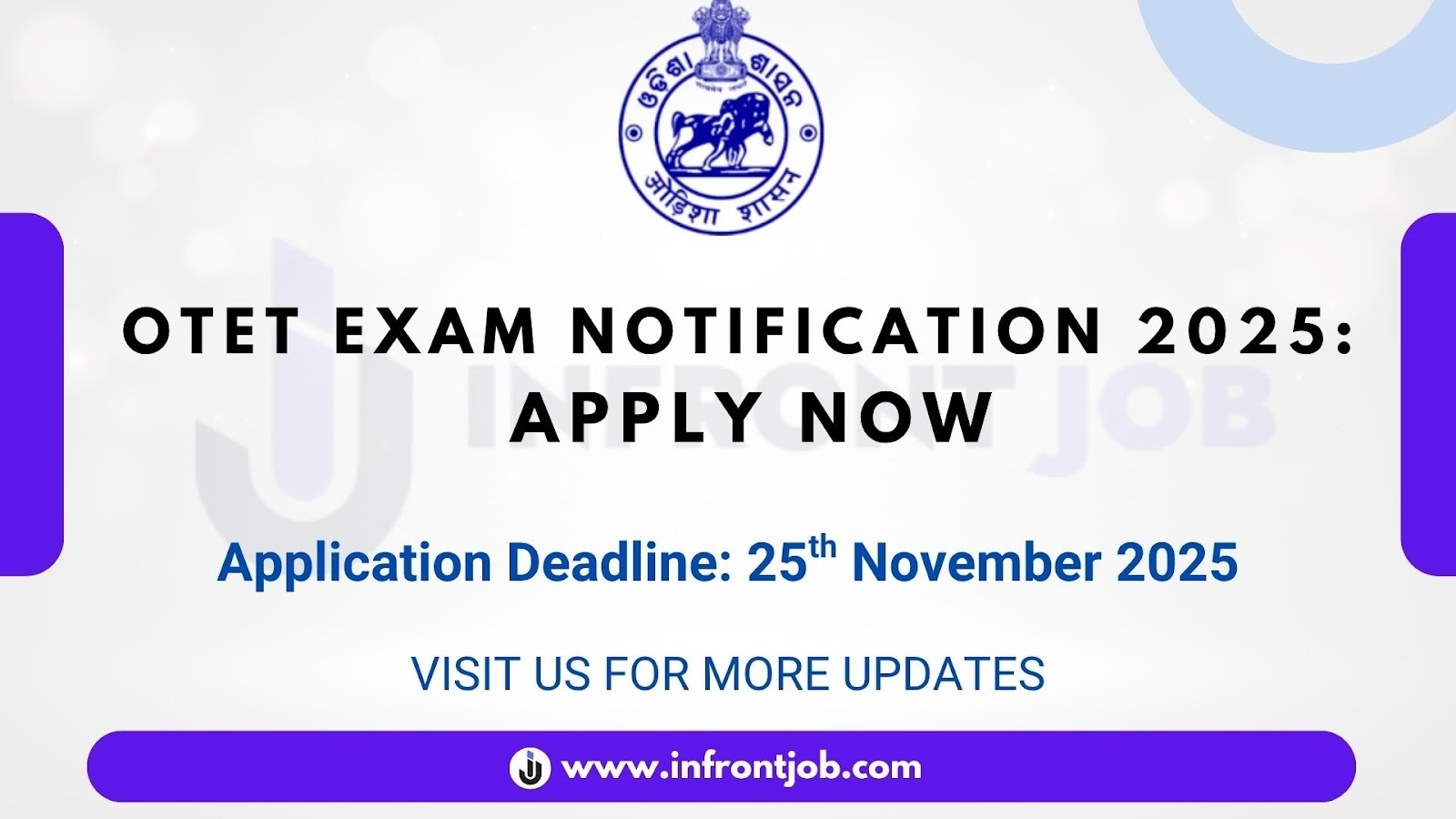 OTET 2025 Notification Out – Apply Online for Odisha Teacher Eligibility Test