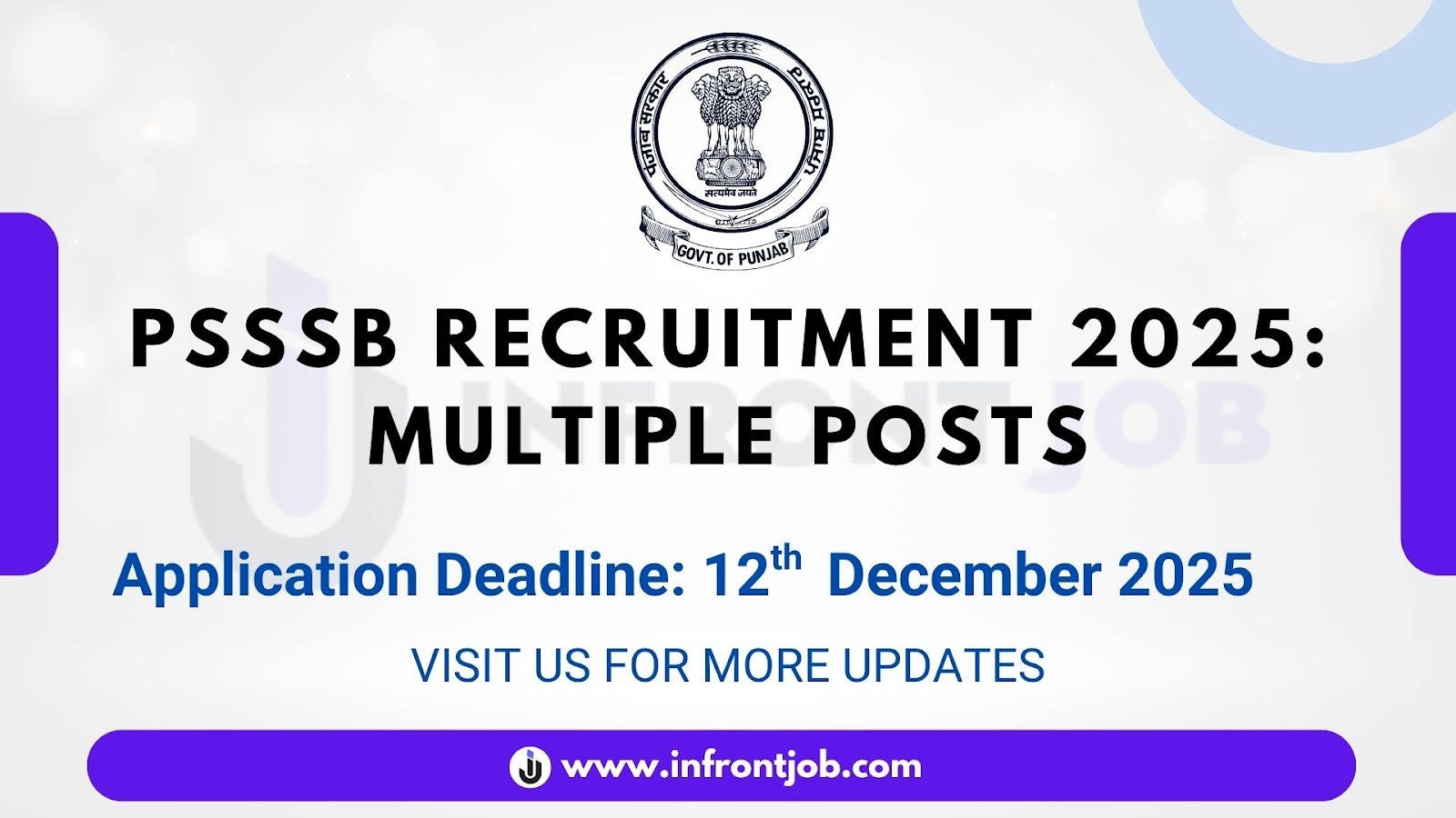 PSSSB Recruitment 2025 – Apply Online