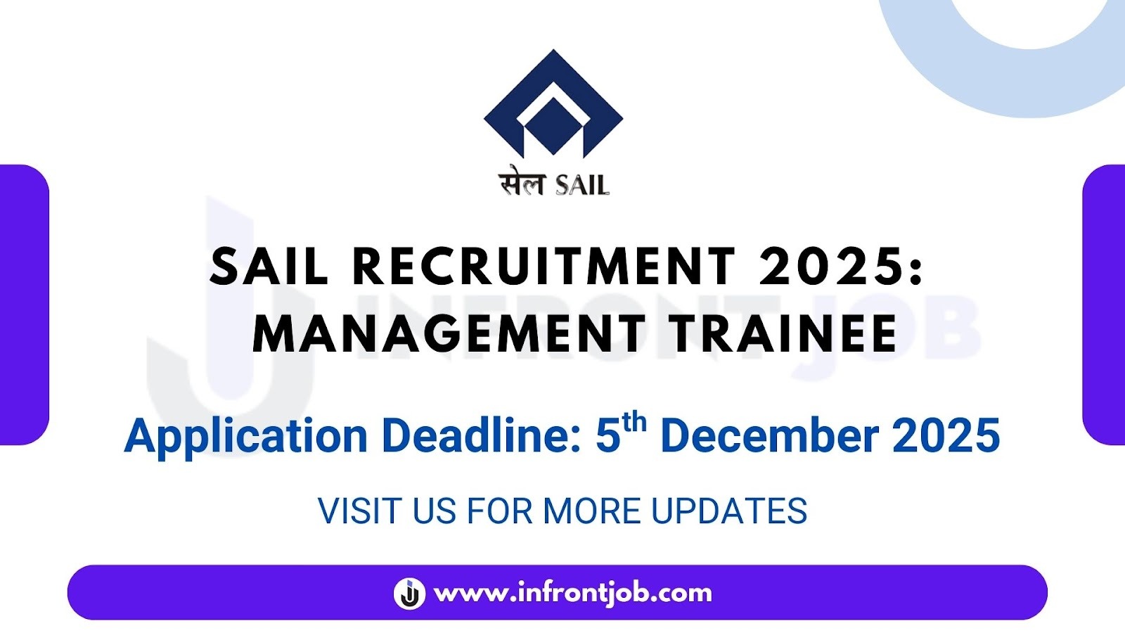 SAIL Management Trainee Technical Recruitment 2025 – Apply Online