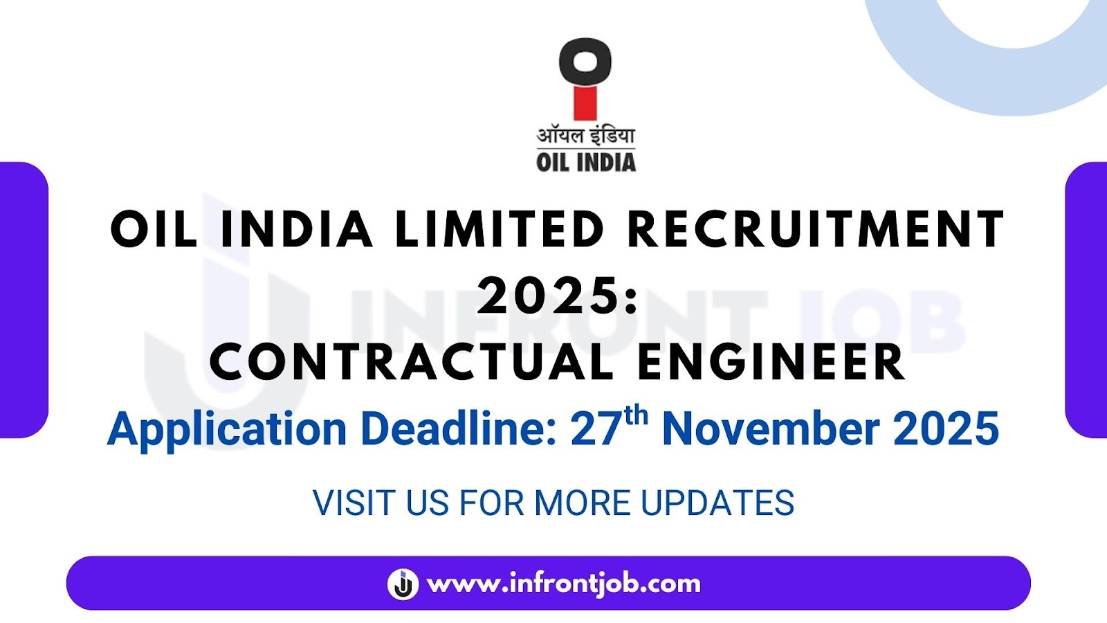 Oil India Limited Contractual Engineer Recruitment 2025 – Apply
