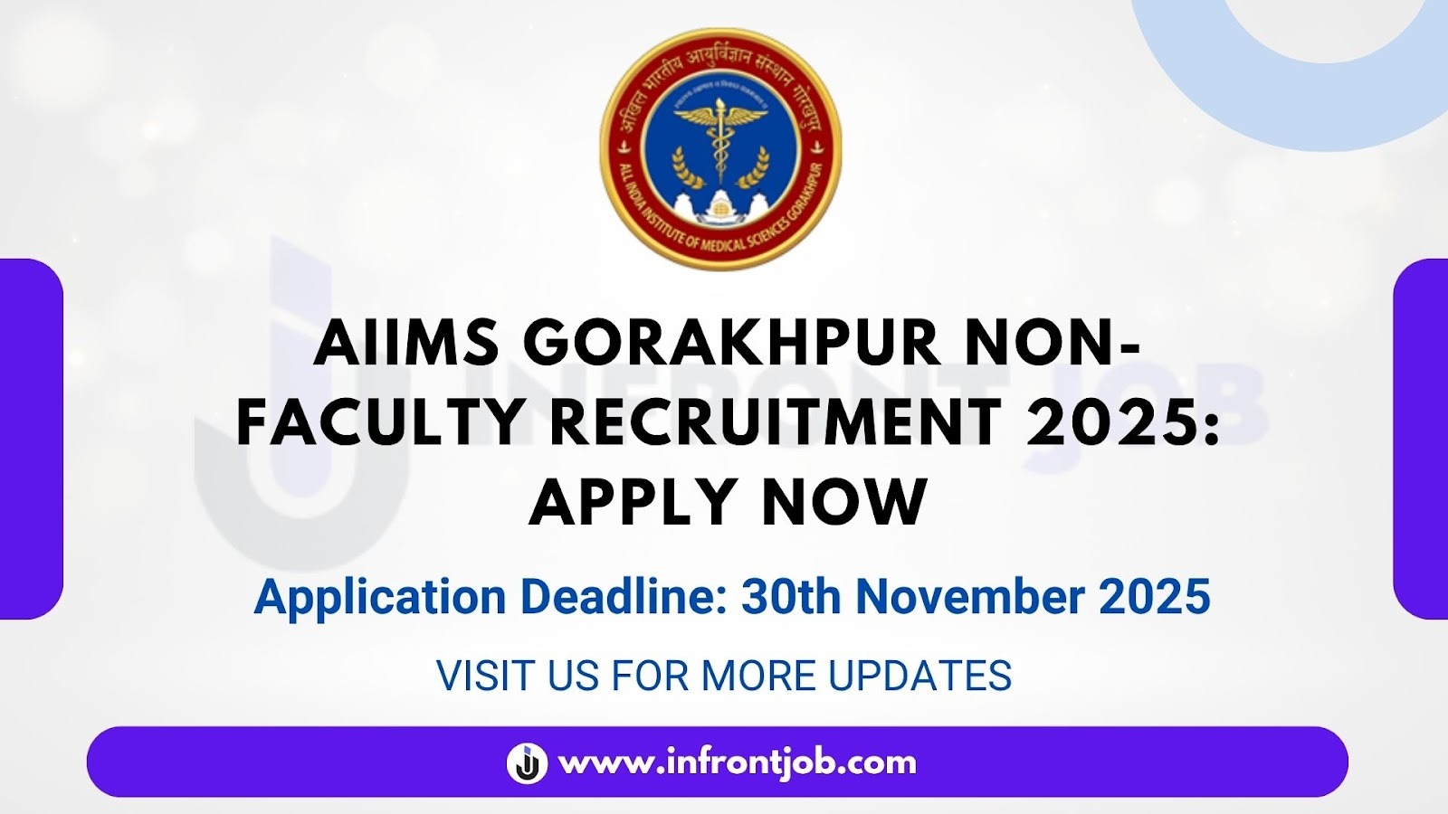 AIIMS Gorakhpur Non-Faculty Recruitment 2025 – 69 Vacancies