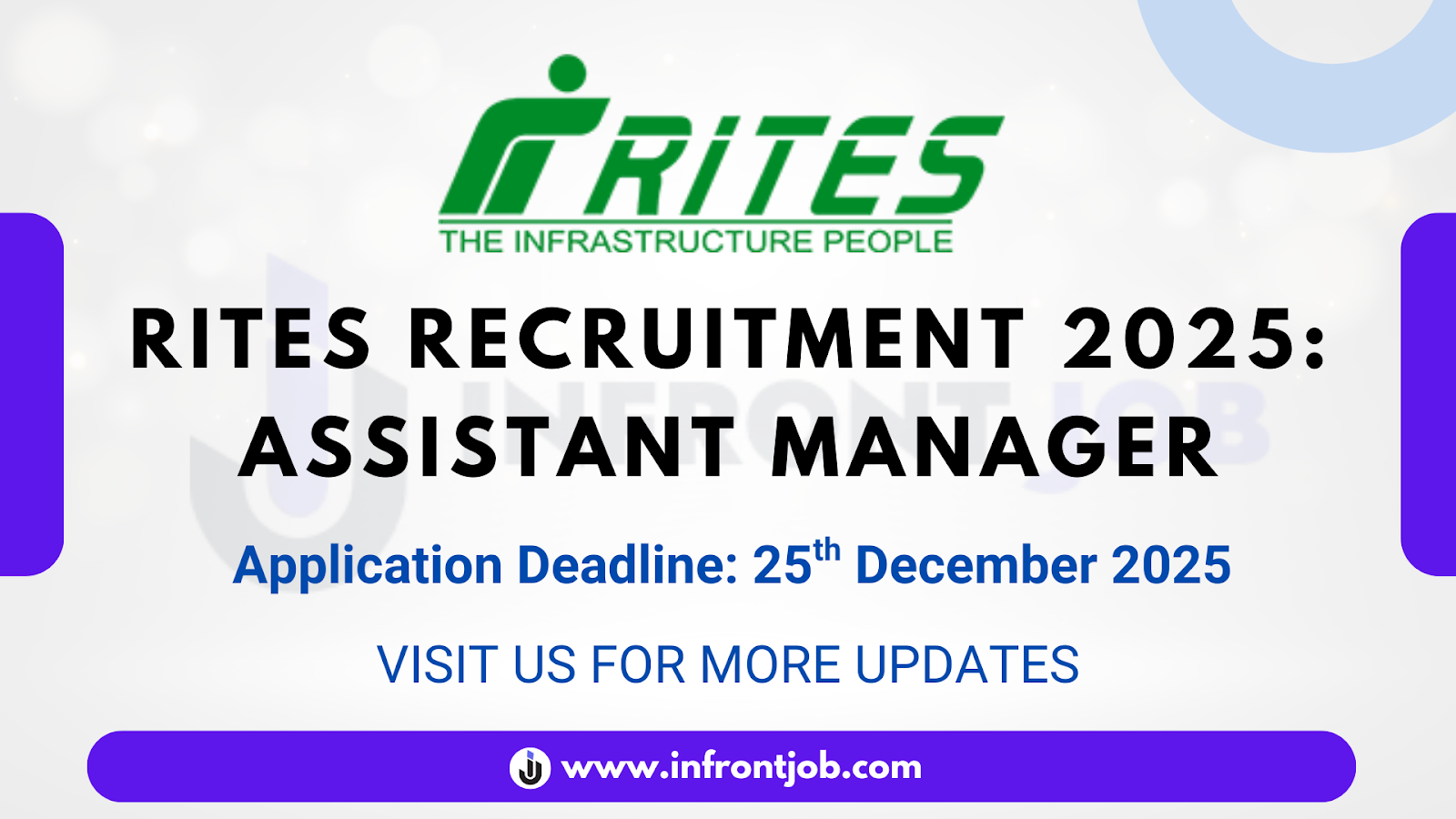 RITES Assistant Manager Recruitment 2025 – 400 Vacancies