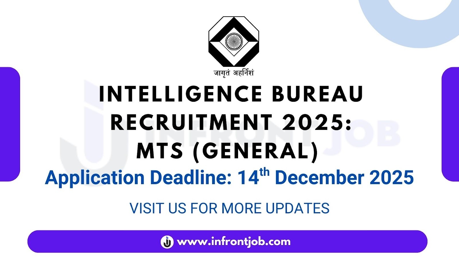 Intelligence Bureau MTS (General) Recruitment 2025 – 362 Vacancies