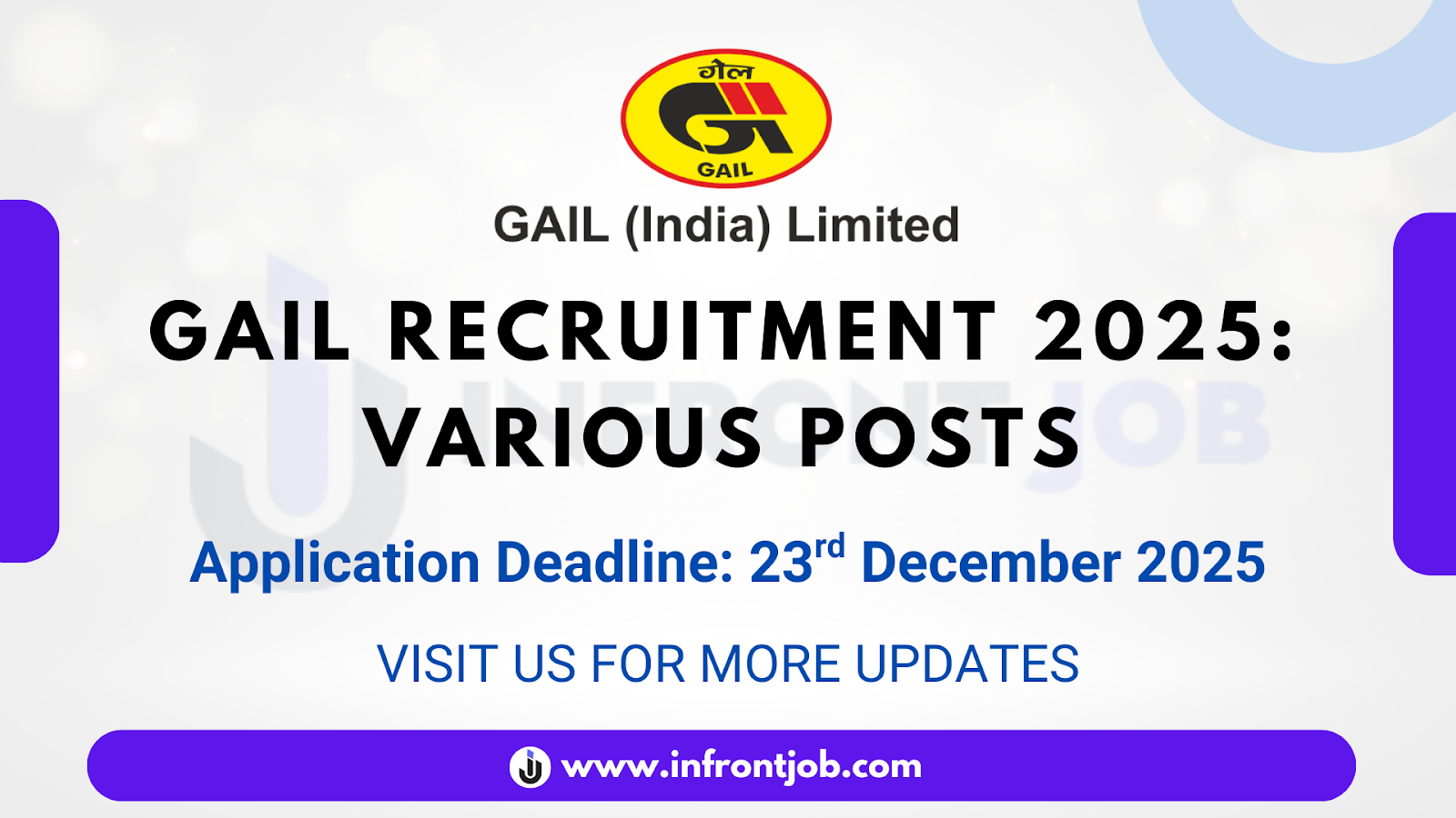 GAIL Special Recruitment Drive 2025 – Apply Online