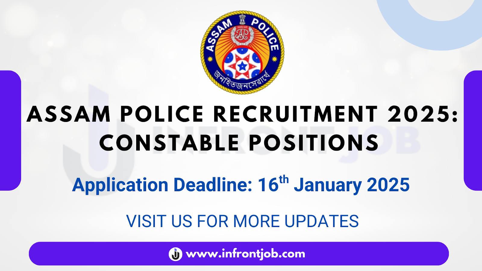 Assam Police Constable Recruitment 2025 – Apply Online