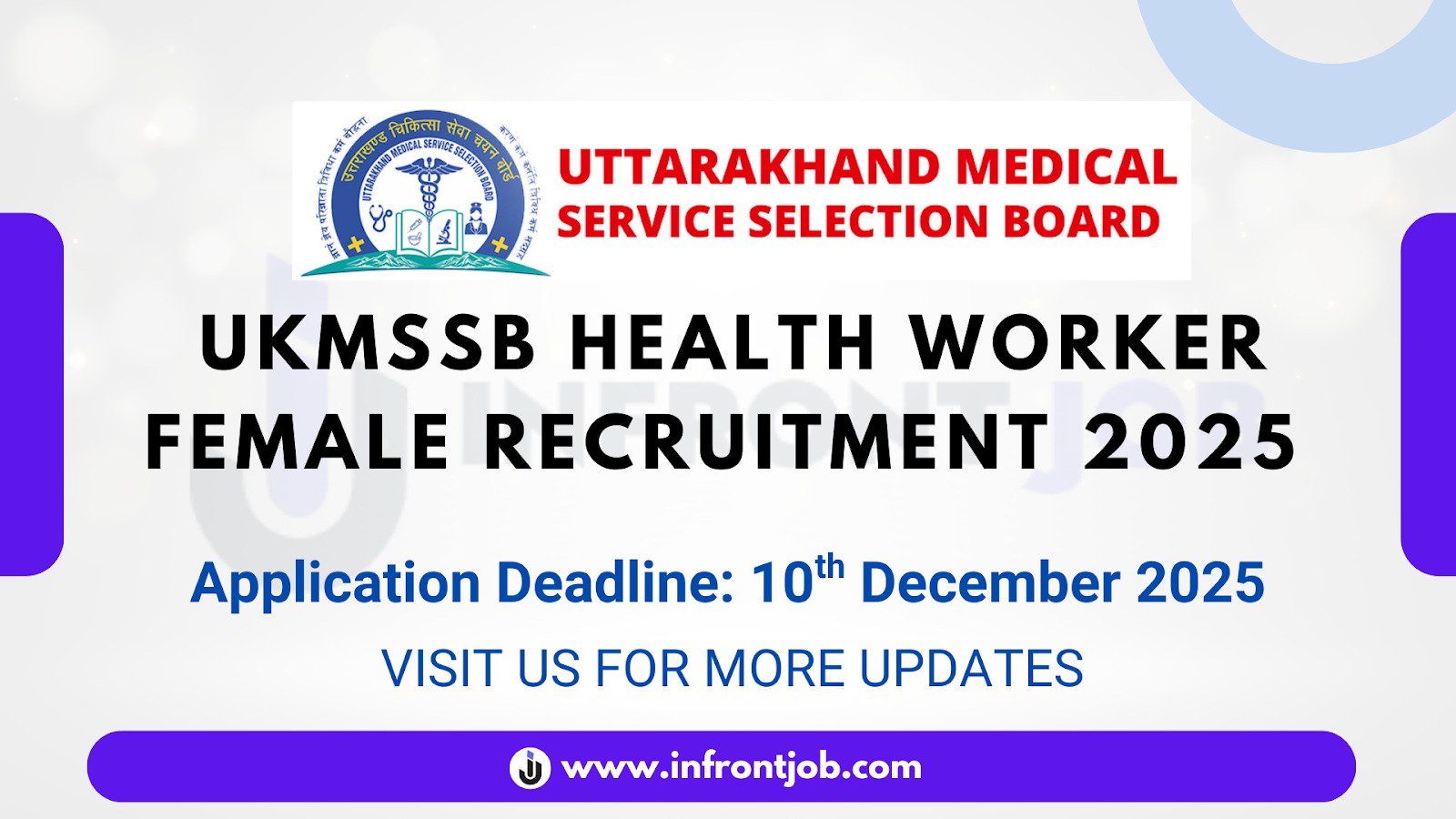 UKMSSB Health Worker Female Recruitment 2025 - 180 Vacancies