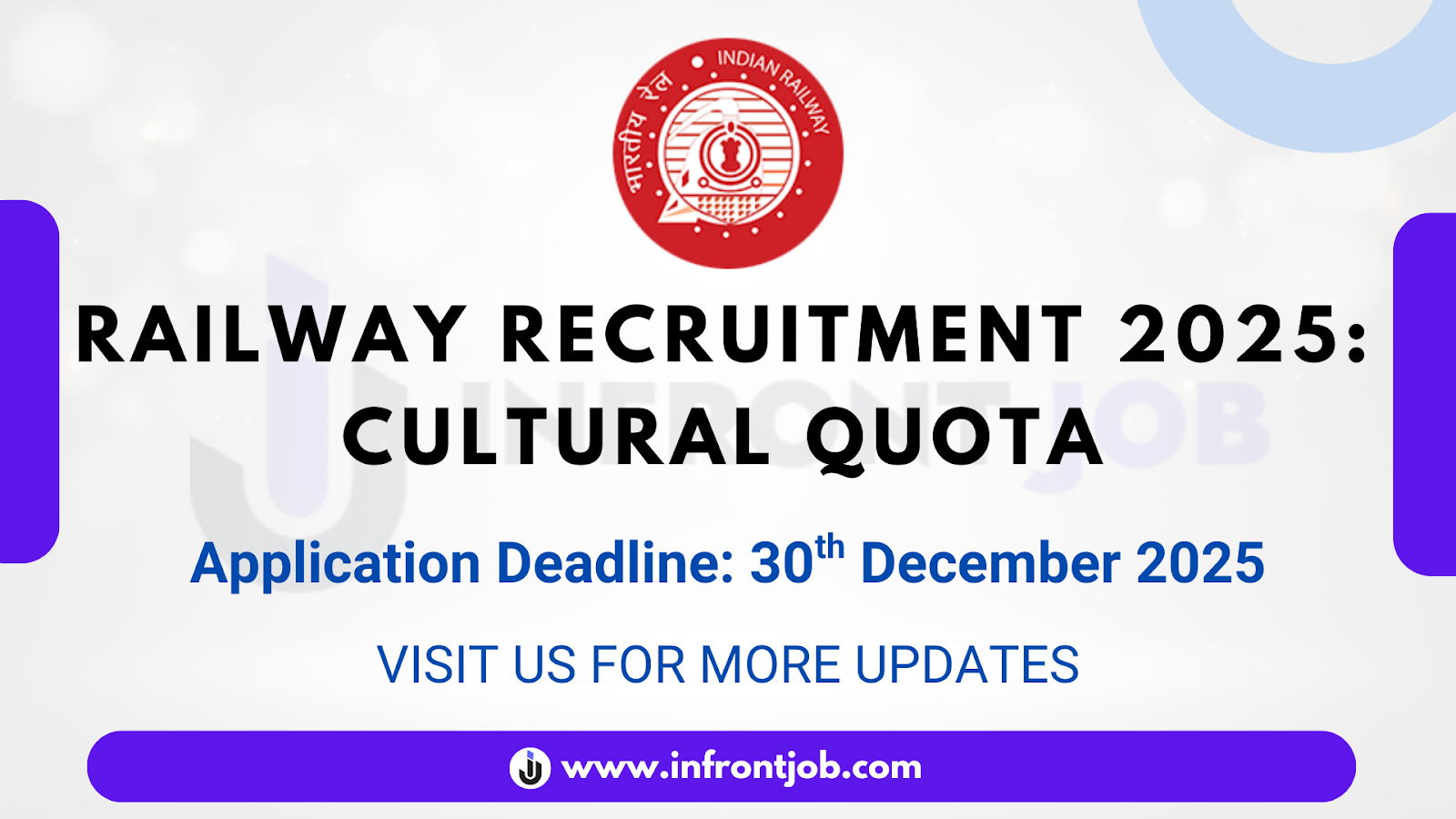 Central Railway Cultural Quota Recruitment 2025 – Apply Online
