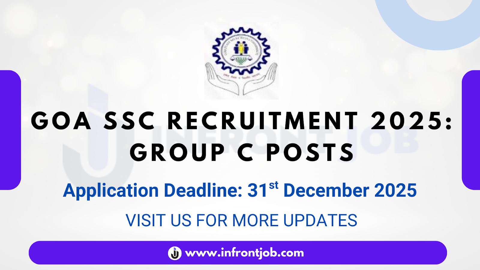 Goa Staff Selection Commission Group C Recruitment 2025 – 218 Vacancies