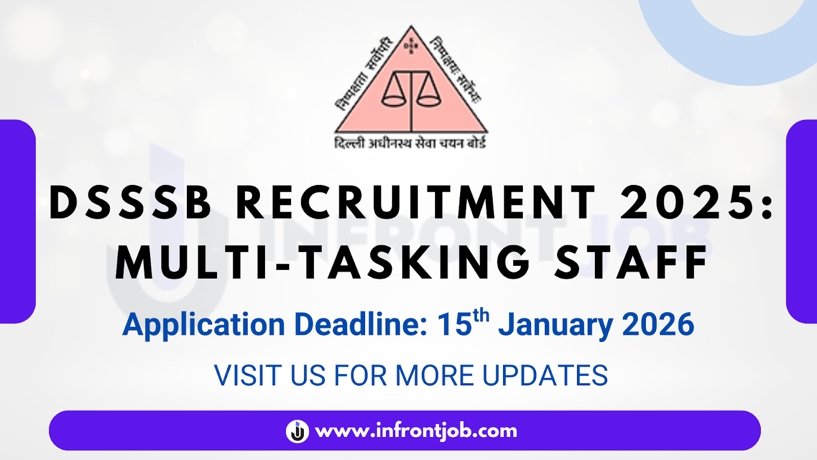 DSSSB MTS Recruitment 2025 – 714 Vacancies