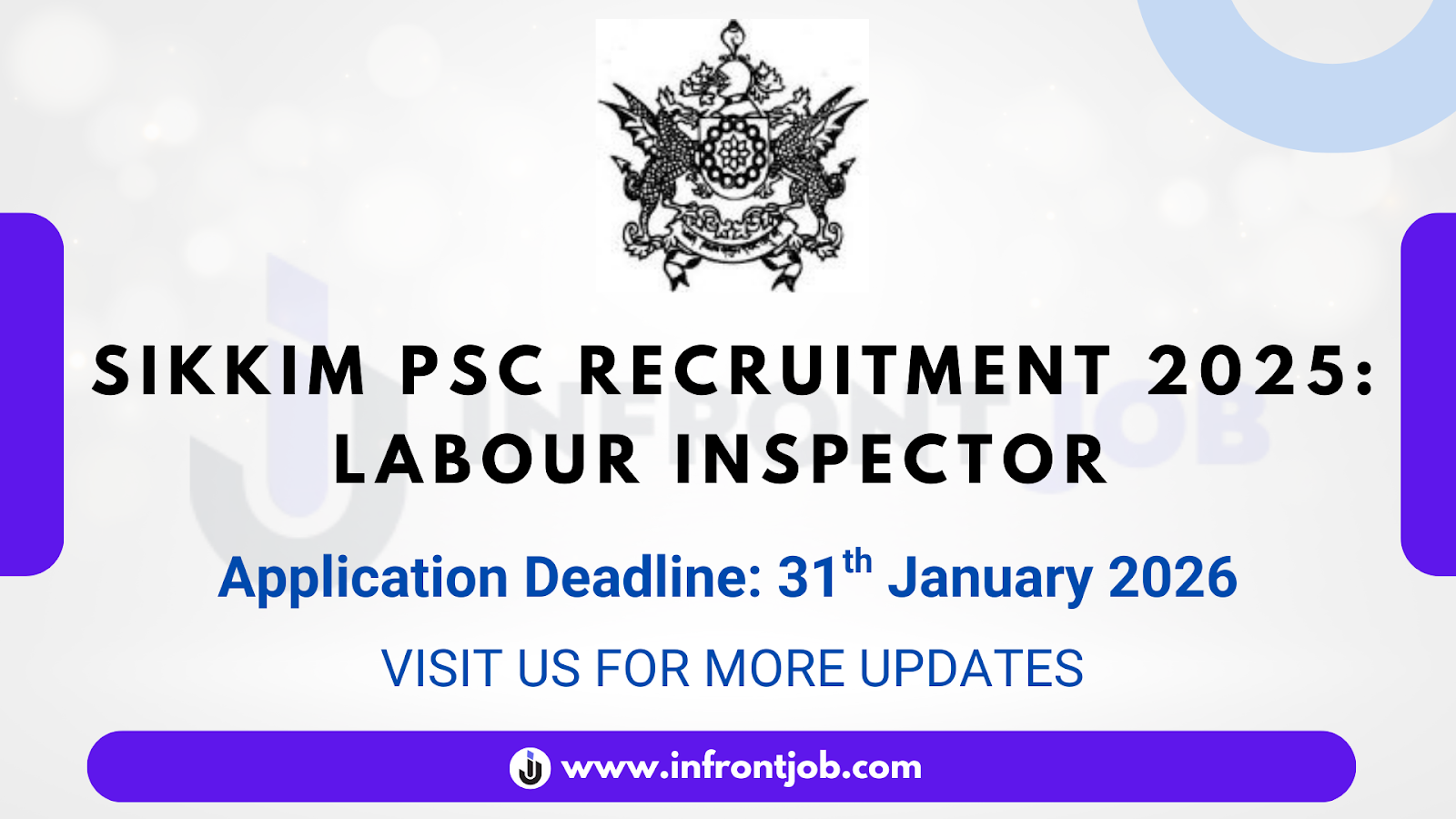 Sikkim Public Service Commission Labour Inspector Recruitment 2025 – Apply Online