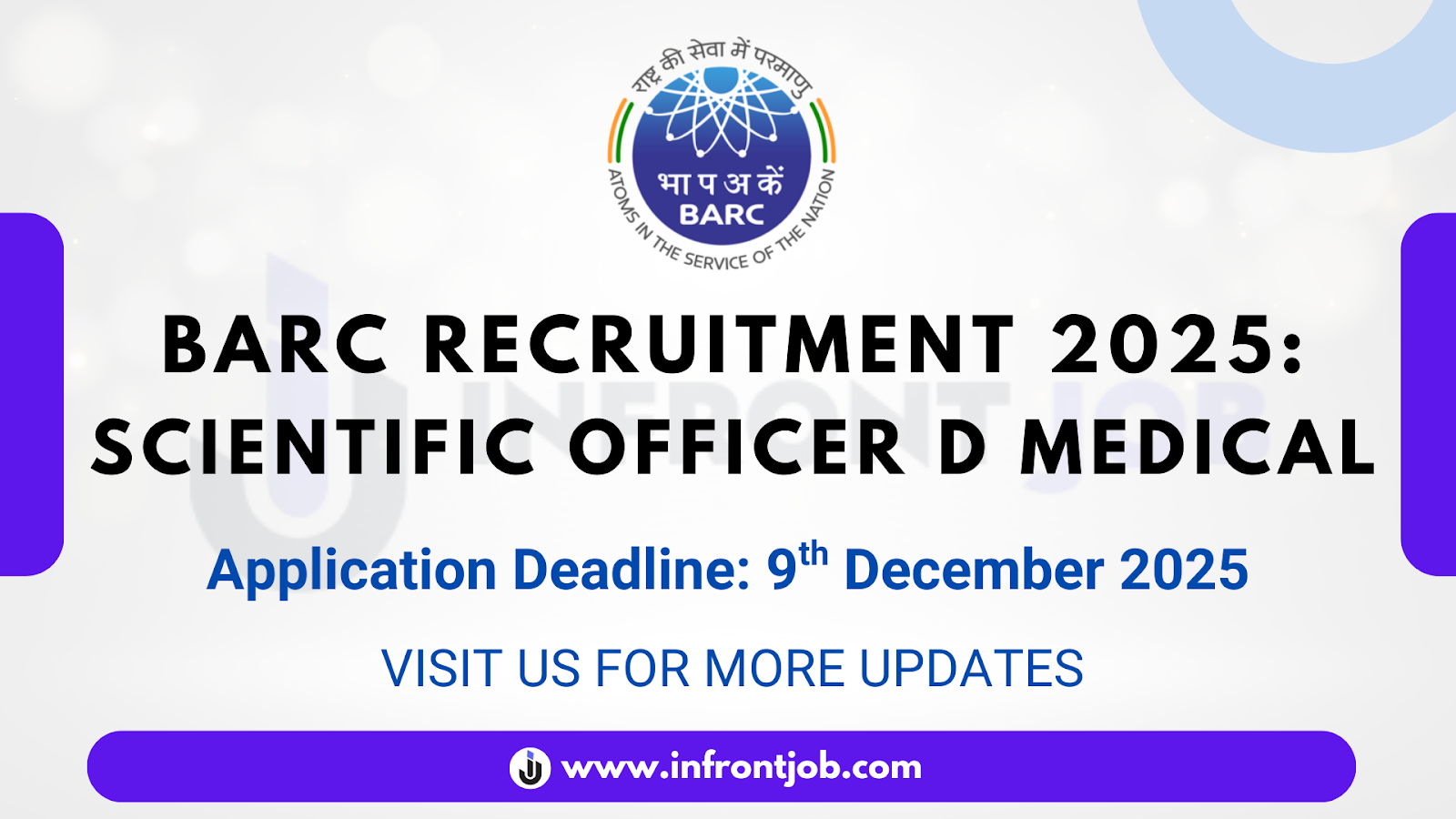 BARC Scientific Officer D Medical Recruitment 2025 – Walk-in Interview