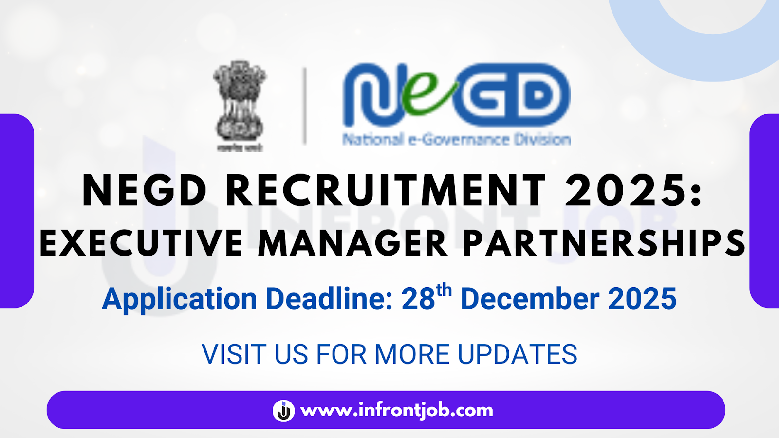 NeGD Executive Manager Partnerships Recruitment 2025 – Apply Online
