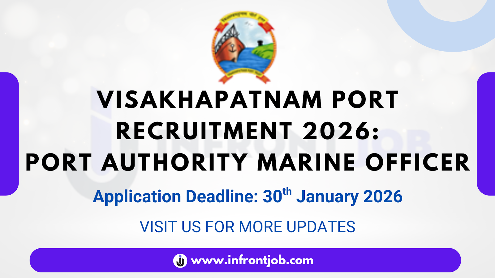 Visakhapatnam Port Authority Marine Officer Recruitment 2025 – Apply