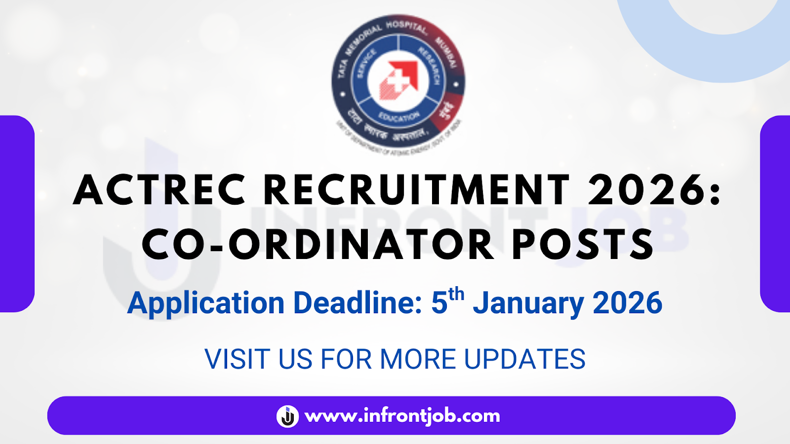 ACTREC Co-ordinator Recruitment 2026 – Apply