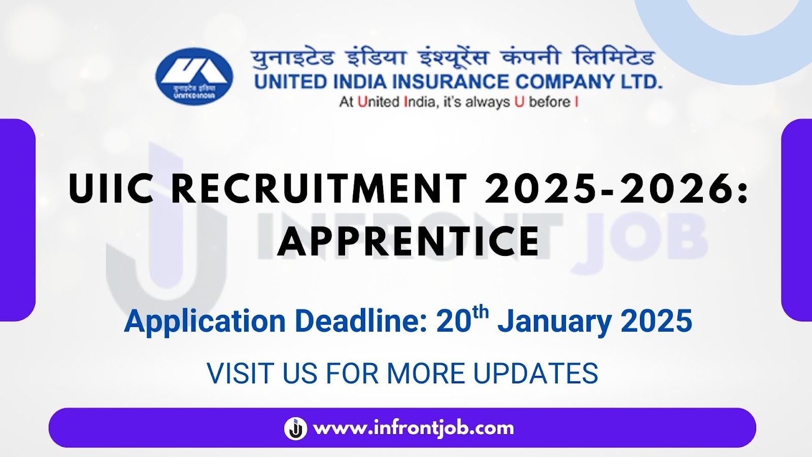 UIIC Apprentice Recruitment 2025 - 153 Vacancies