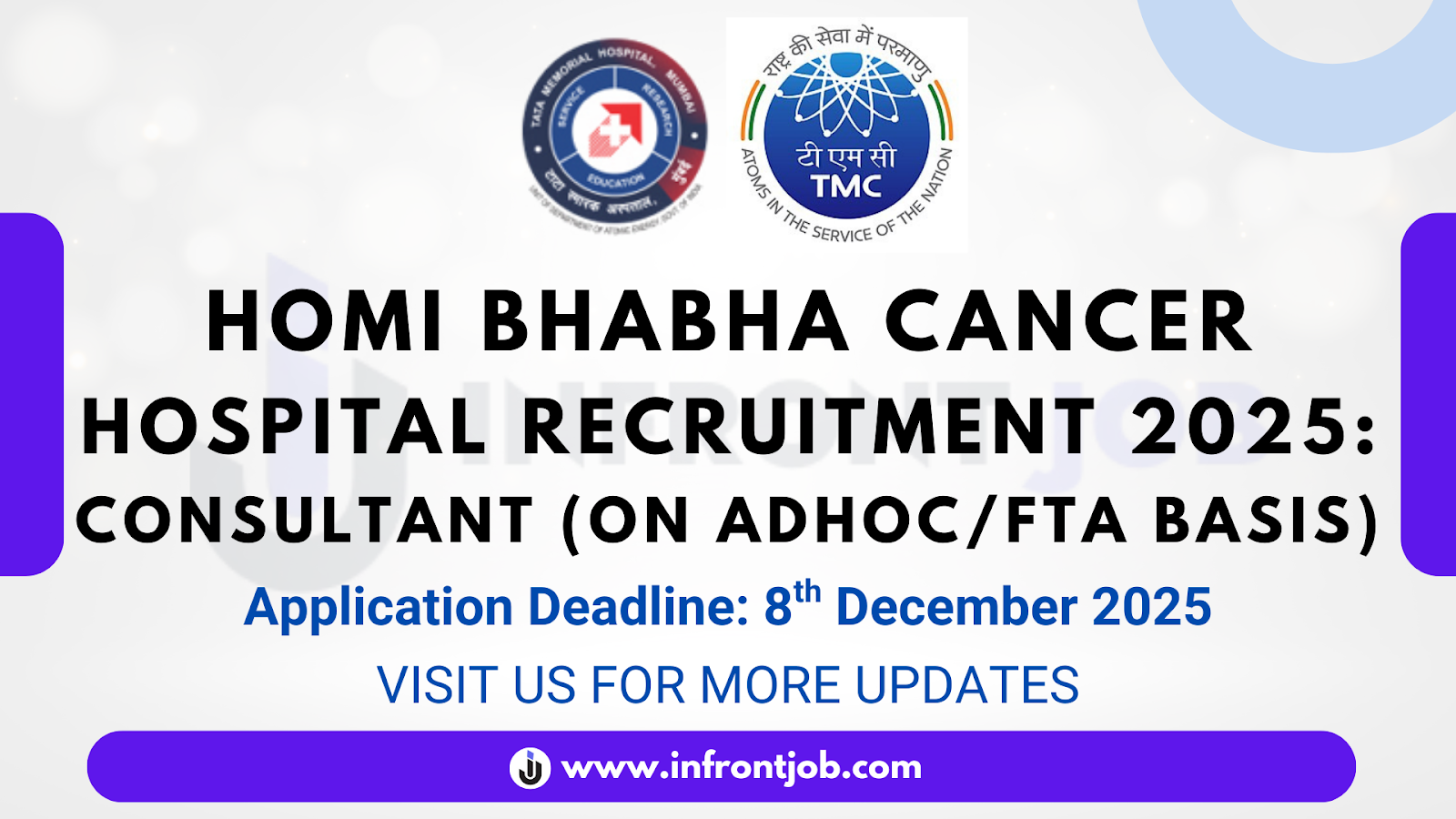 Homi Bhabha Cancer Hospital Consultant Recruitment 2025 – Apply Online