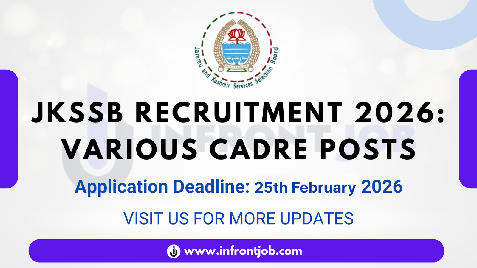 JKSSB Various Posts Recruitment 2026 – Apply Online