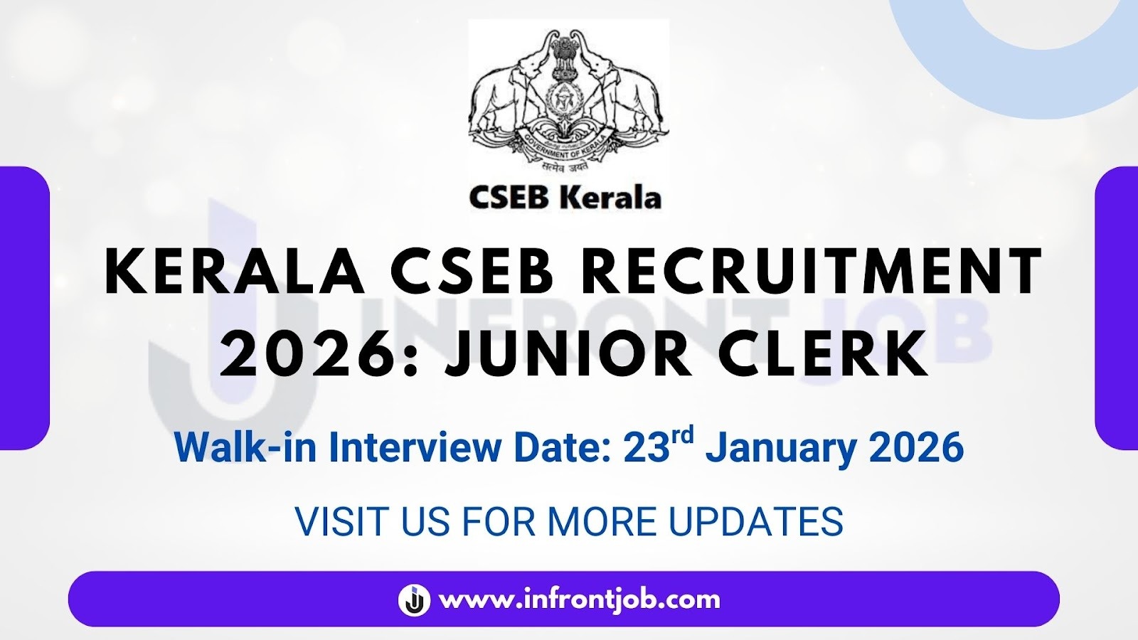 Kerala CSEB Junior Clerk Recruitment 2025