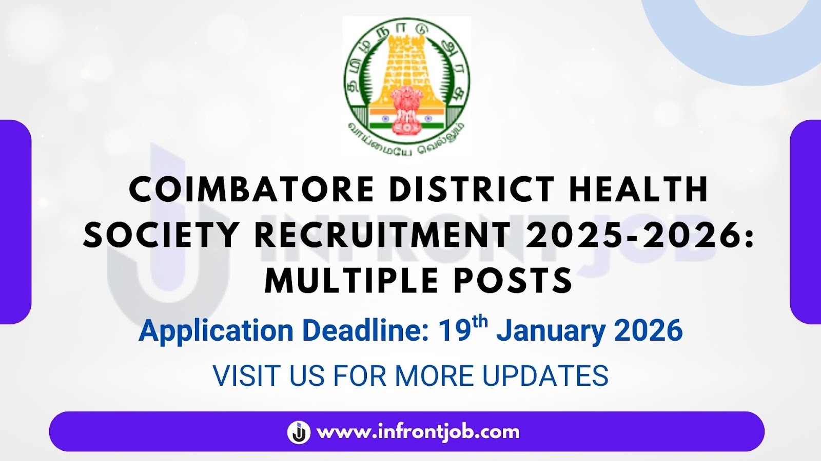 Coimbatore District Health Society Recruitment 2025