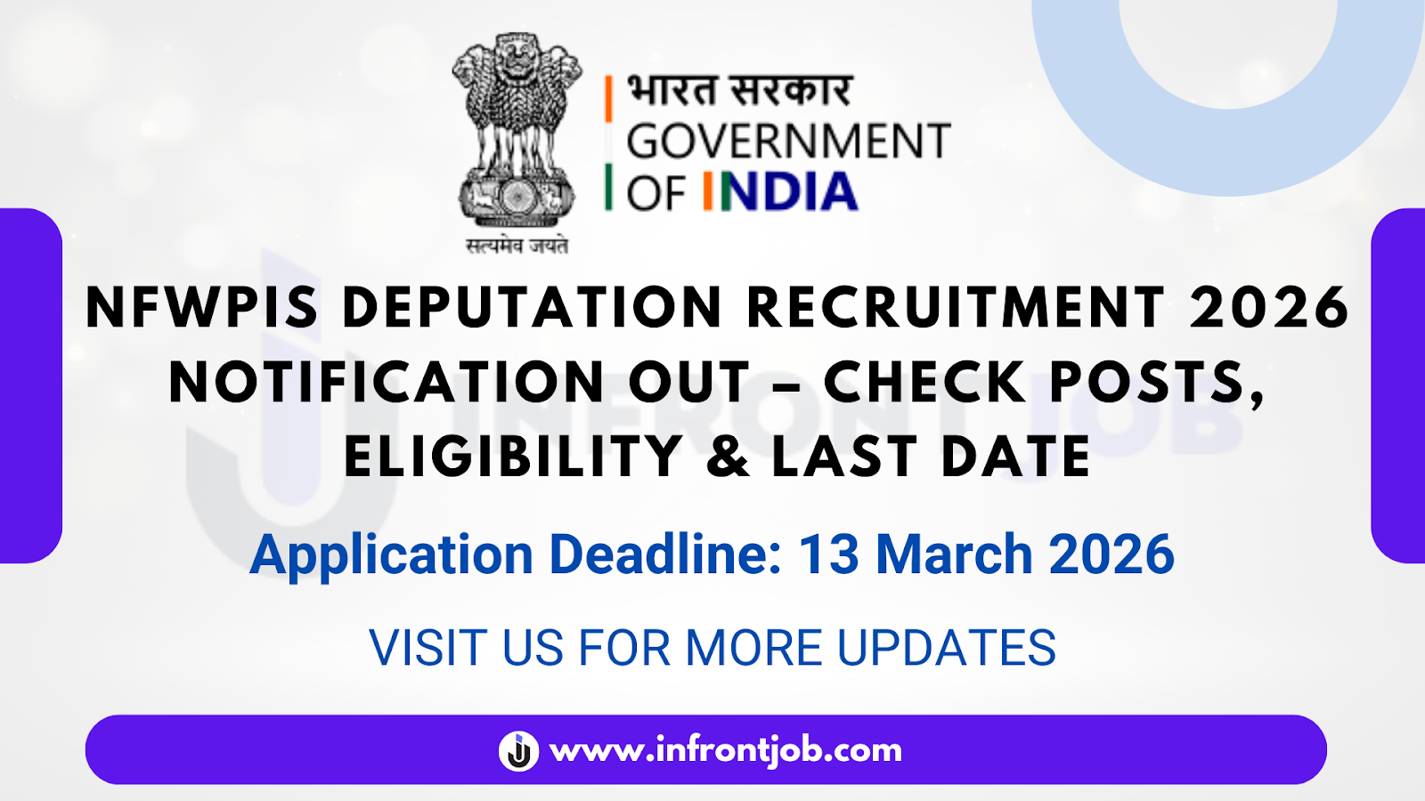 NFWPIS Various Posts Recruitment 2026