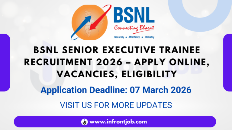 BSNL Senior Executive Trainee Recruitment 2026