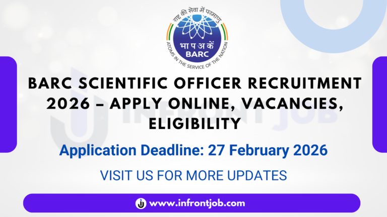 BARC Scientific Officer Recruitment 2026