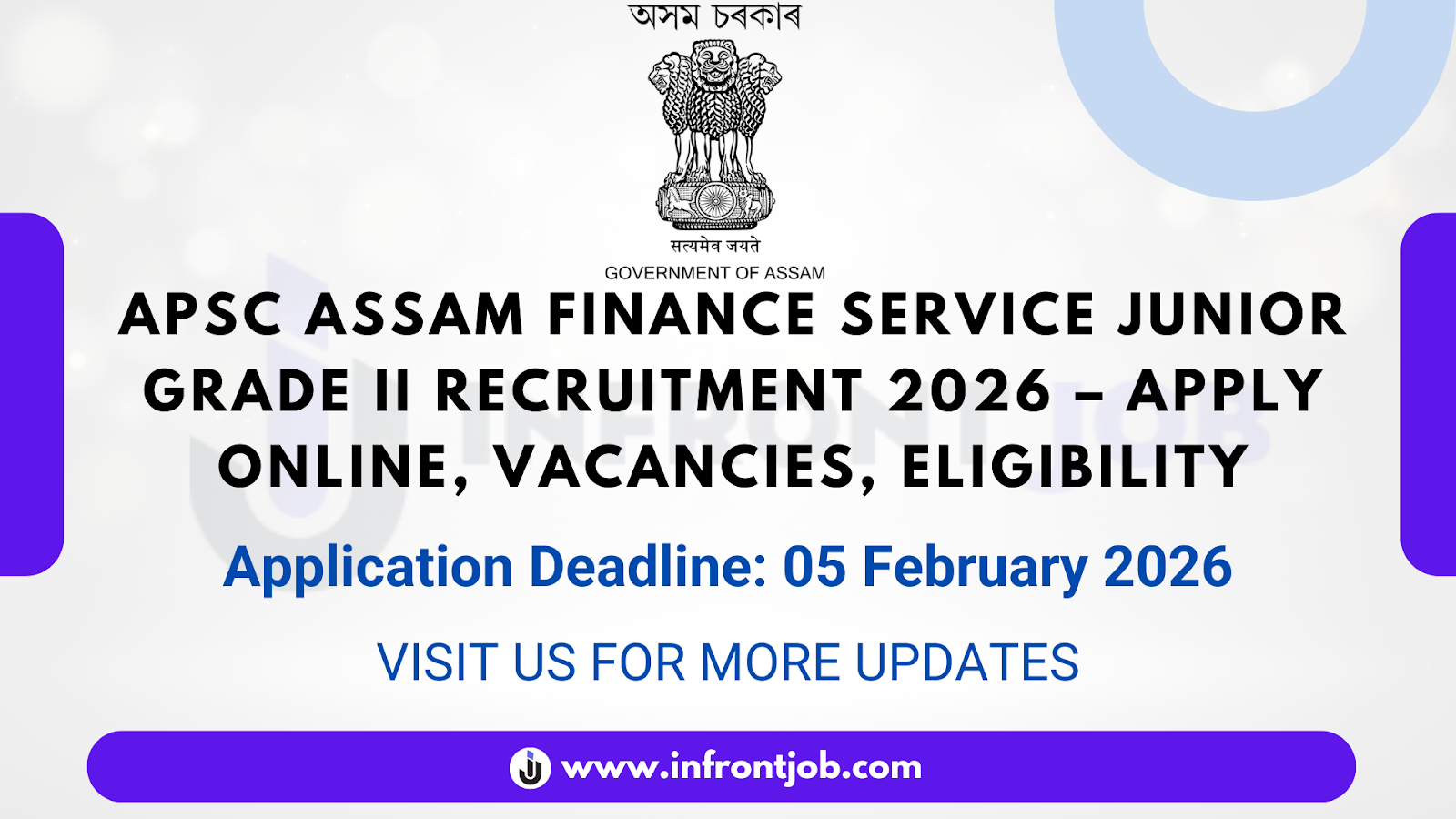 APSC Assam Finance Service Junior Grade II Recruitment 2026