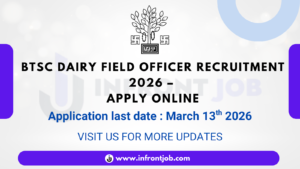 BTSC Dairy Field Officer Recruitment 2026 