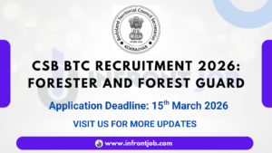 CSB BTC Forester and Forest Guard Recruitment 2026