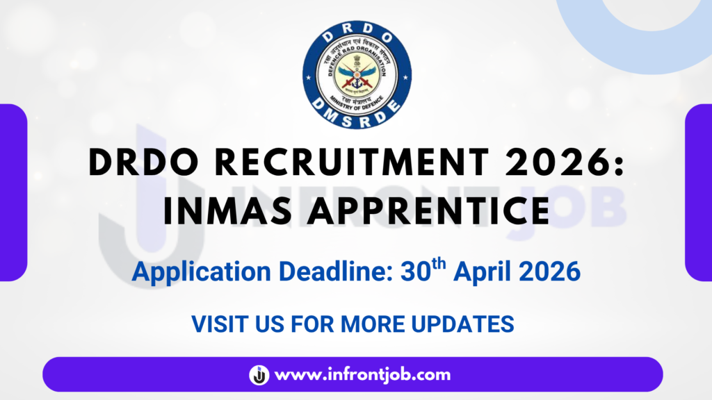 DRDO INMAS Apprentice Recruitment 2026